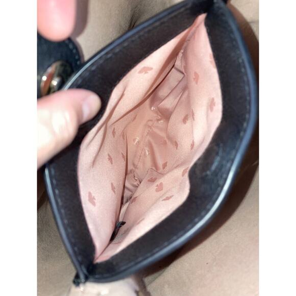 KATE SPADE MARTI SMALL BLACK LEATHER BUCKET BAG - Picture 8 of 13